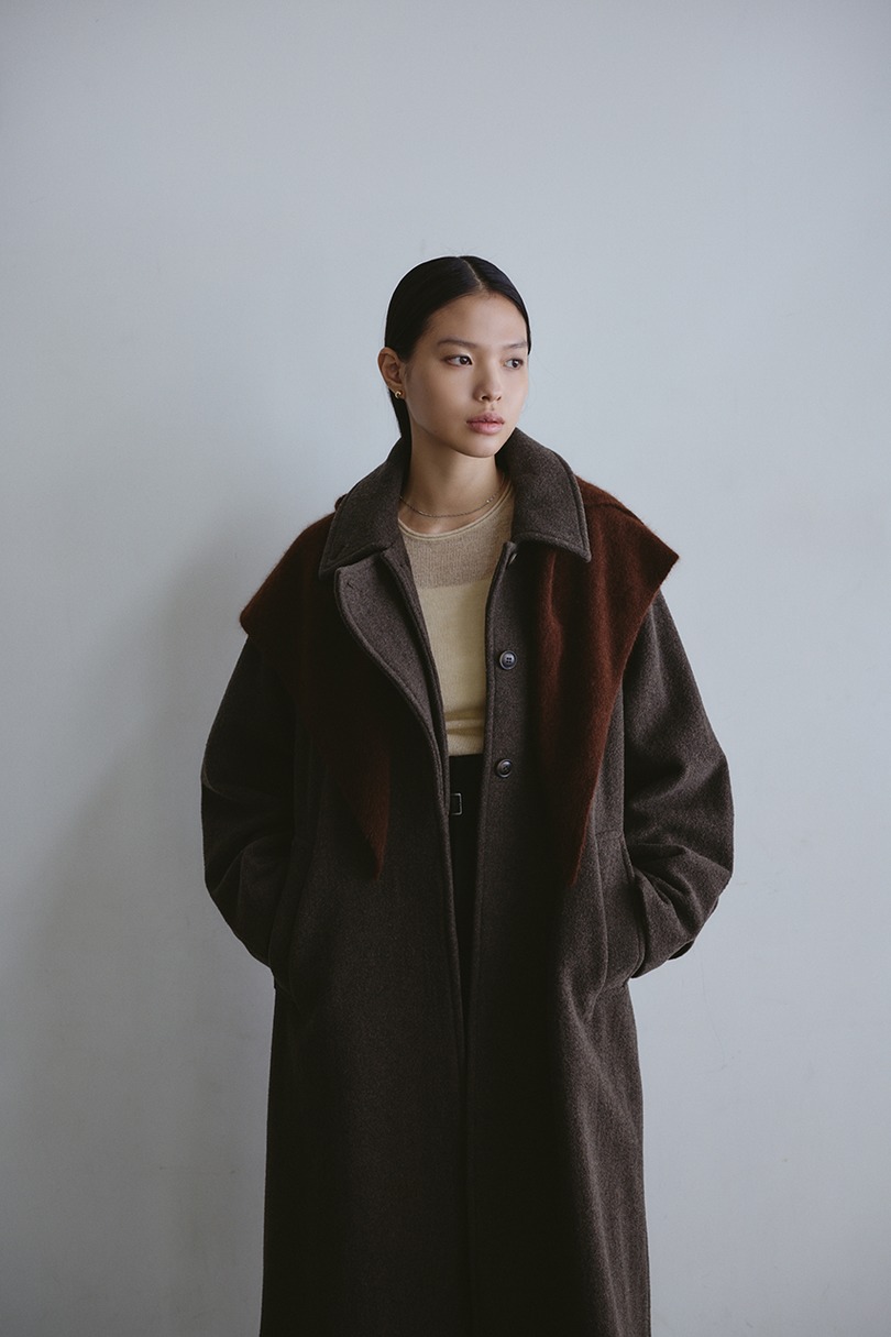 2WAYウールロングコート 詳細画像 BRN 2