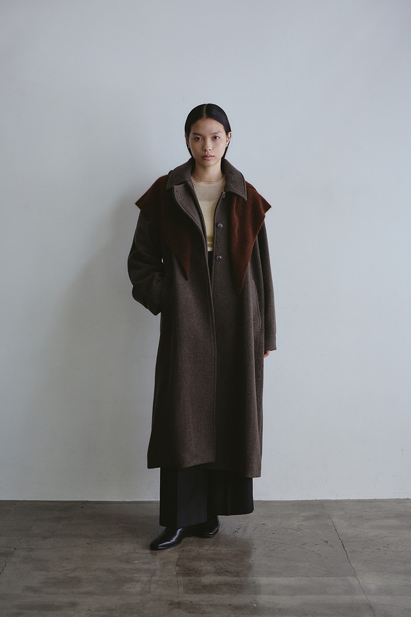 2WAYウールロングコート 詳細画像 BRN 4