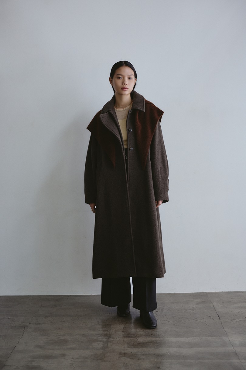 2WAYウールロングコート 詳細画像 BRN 5