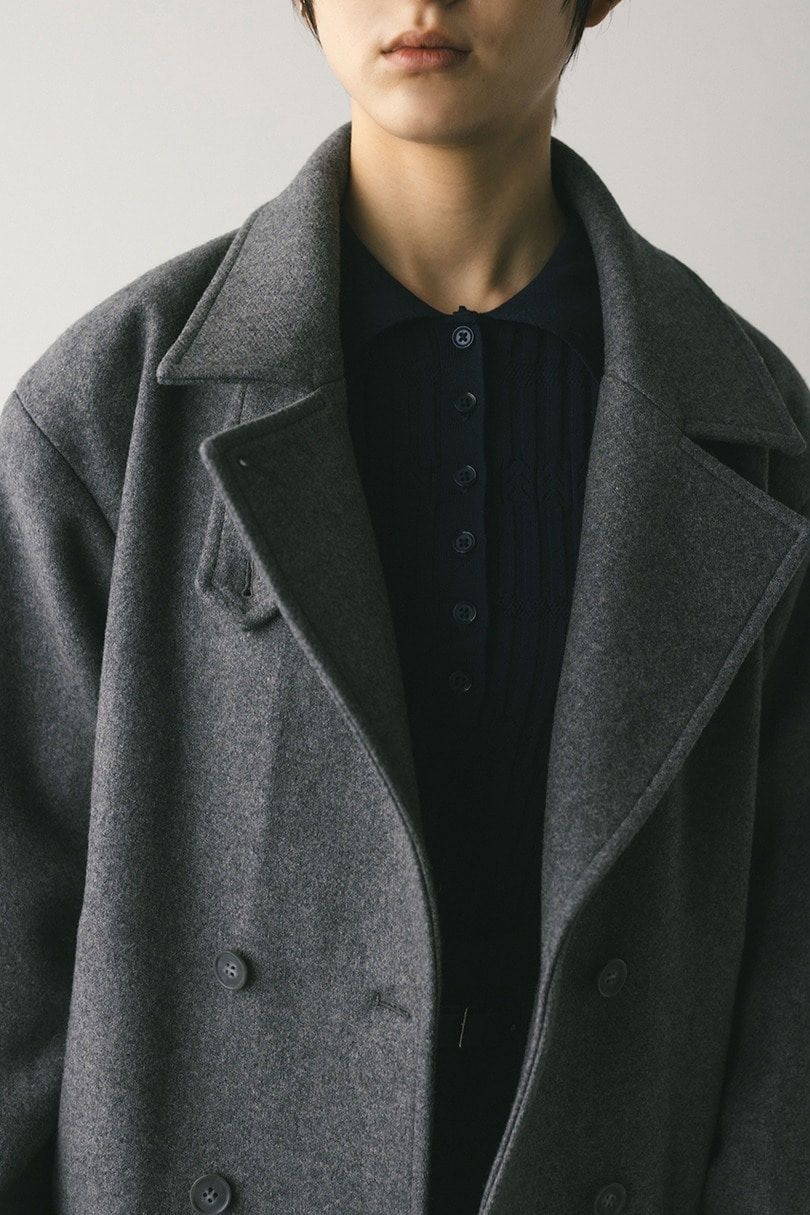 ウールベルトショートコート 詳細画像 GRY 5