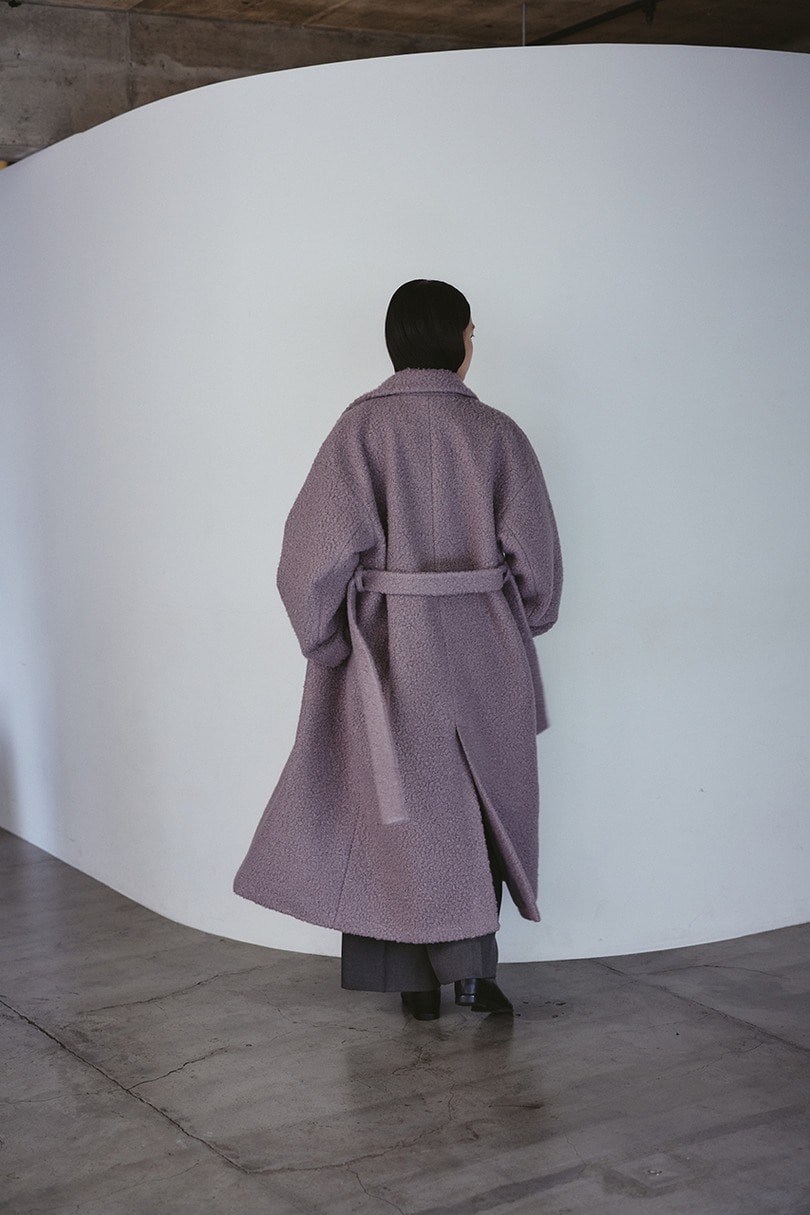ブークレーベルトロングコート 詳細画像 L/PUR 10