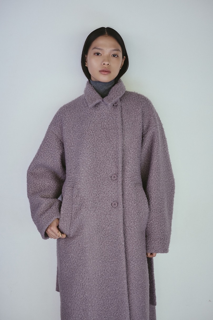ブークレーベルトロングコート 詳細画像 L/PUR 2