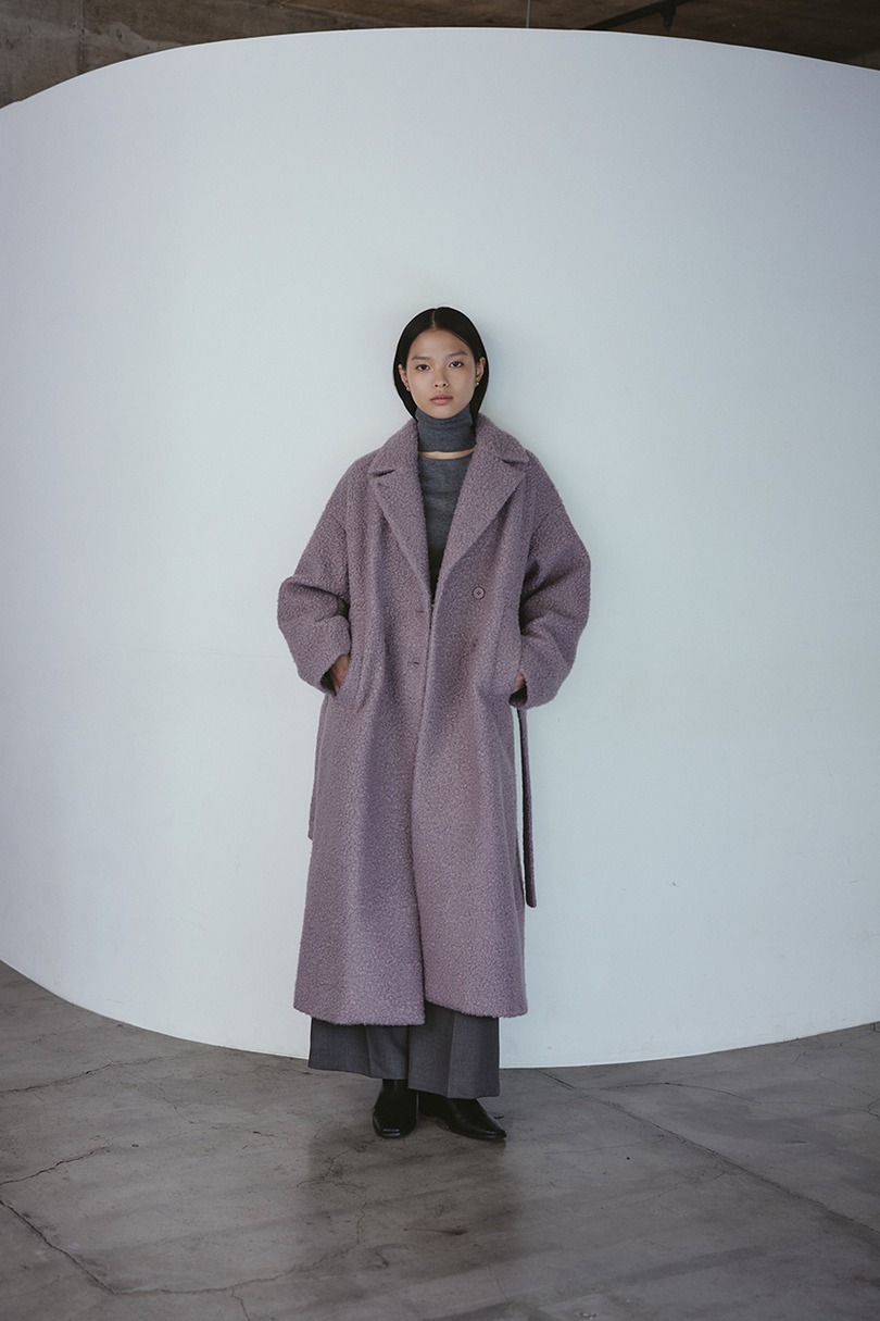 ブークレーベルトロングコート 詳細画像 L/PUR 3