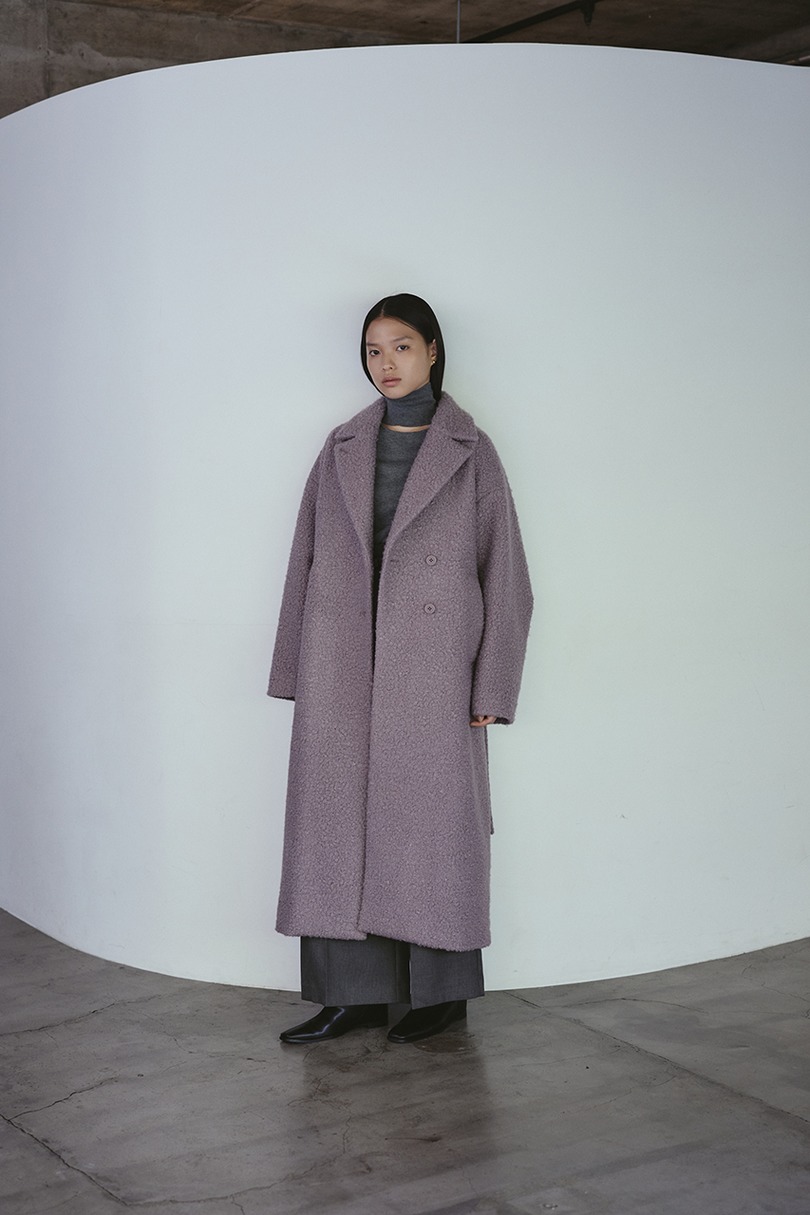 ブークレーベルトロングコート 詳細画像 L/PUR 4