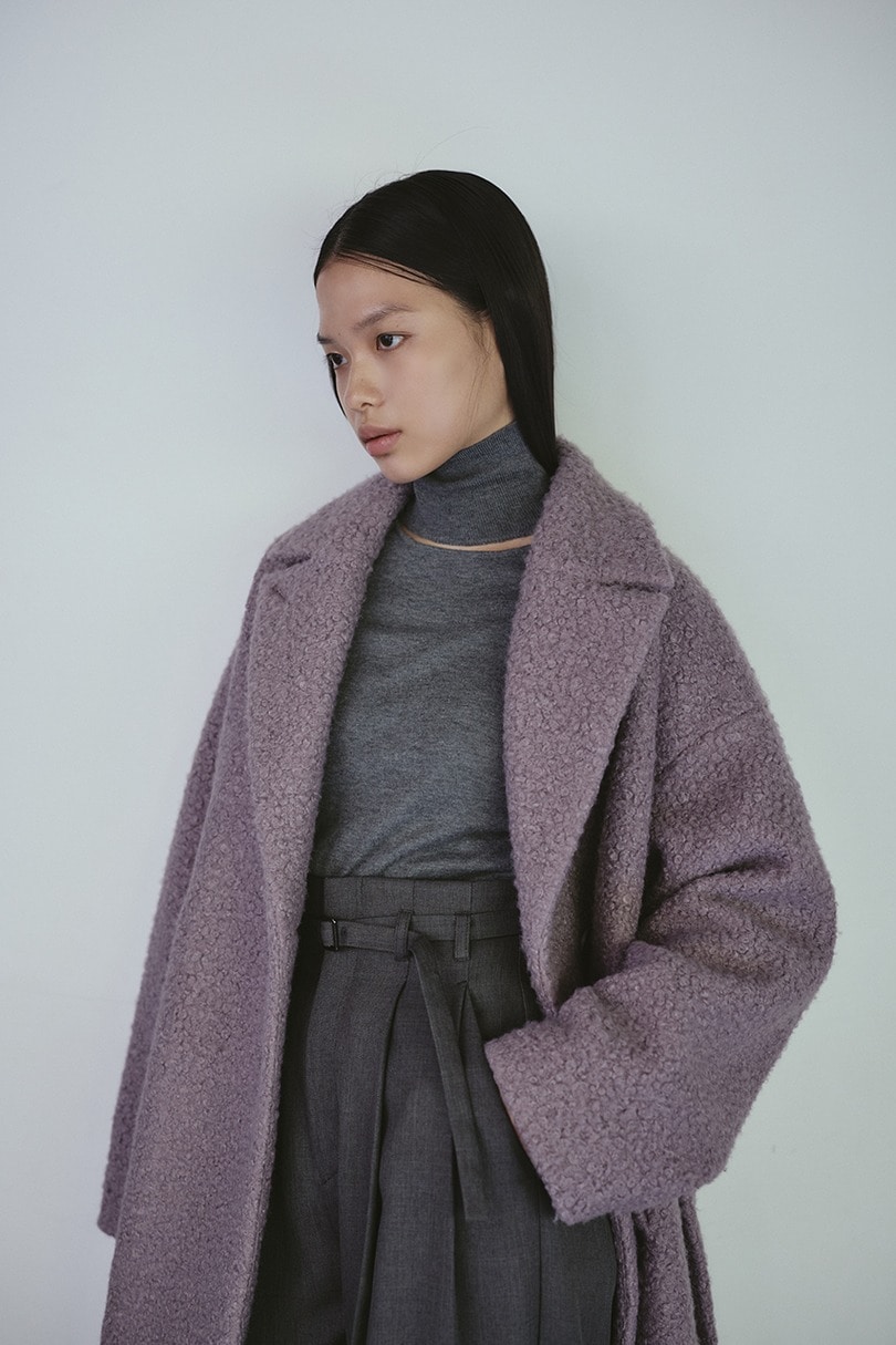 ブークレーベルトロングコート 詳細画像 L/PUR 5