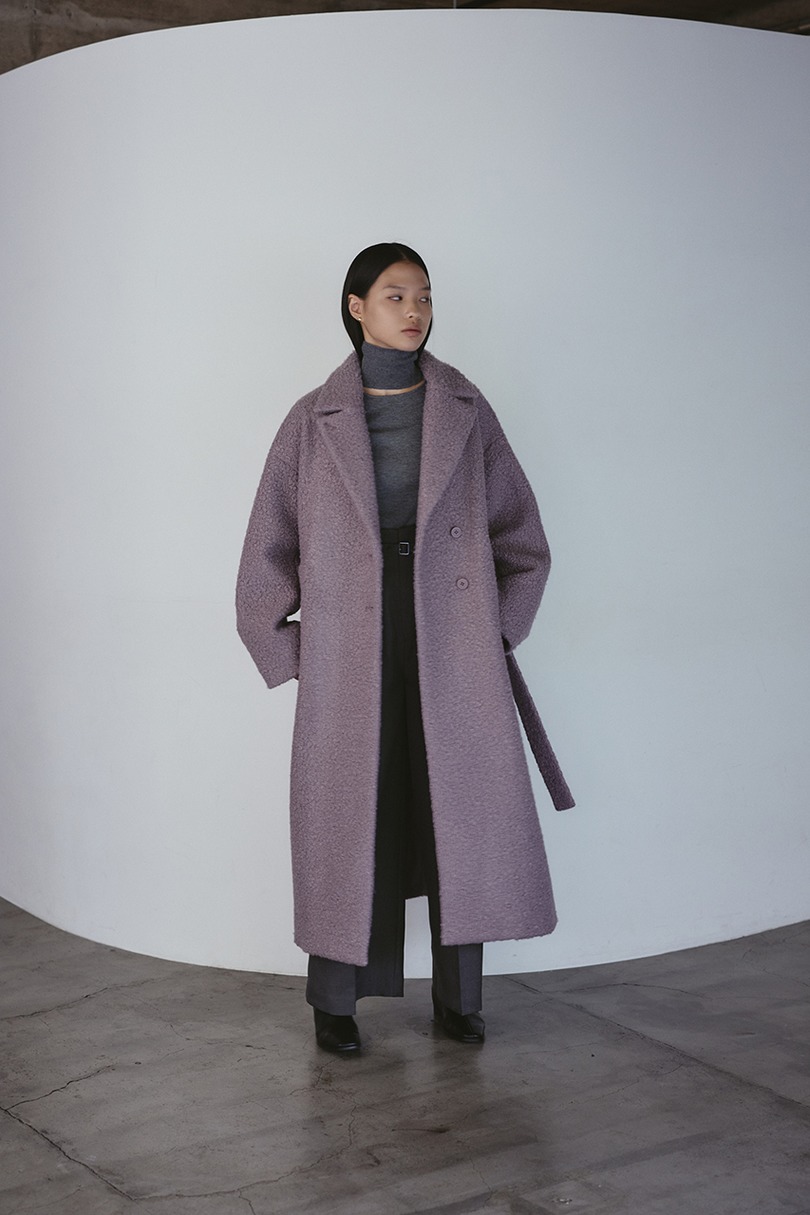 ブークレーベルトロングコート 詳細画像 L/PUR 9
