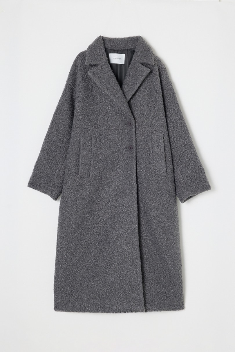 ブークレーベルトロングコート 詳細画像 GRY 10