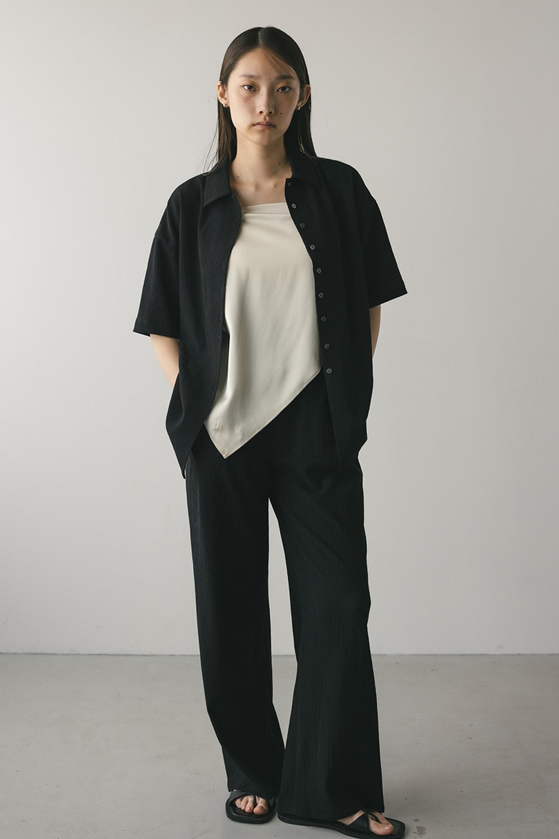 リンクルハーフスリーブシャツ