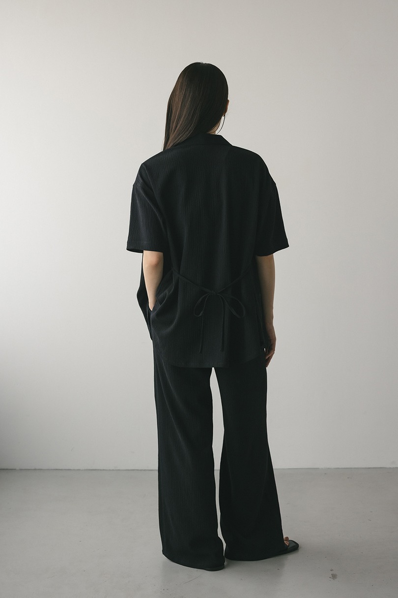 リンクルハーフスリーブシャツ 詳細画像 BLK 2