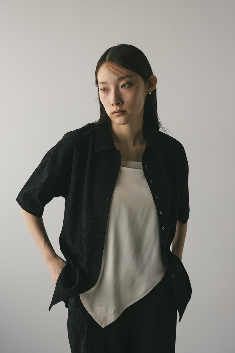 リンクルハーフスリーブシャツ 詳細画像 BLK 4