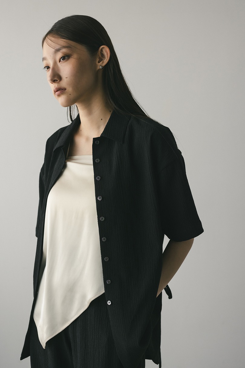 リンクルハーフスリーブシャツ 詳細画像 BLK 5