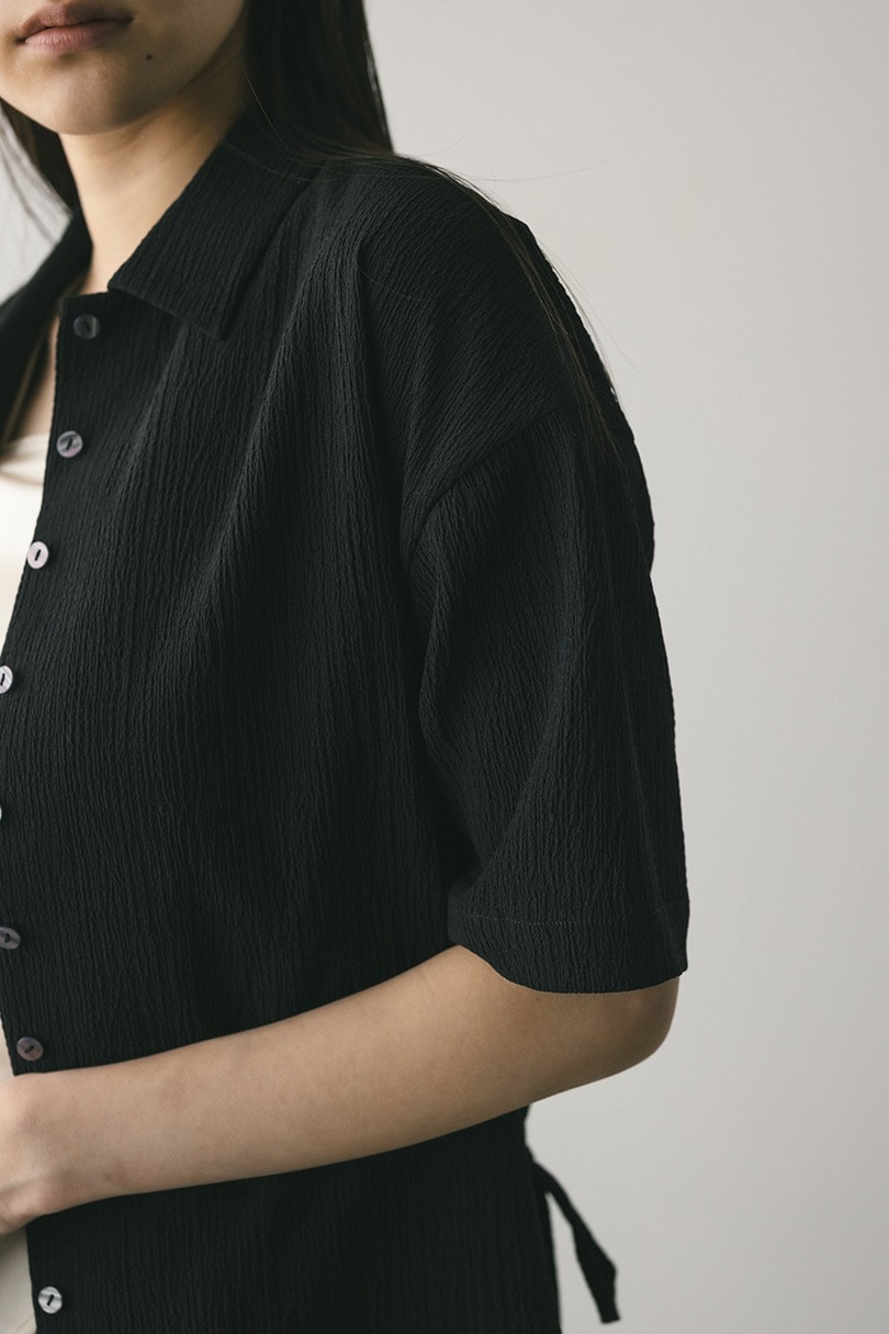 リンクルハーフスリーブシャツ 詳細画像 BLK 7