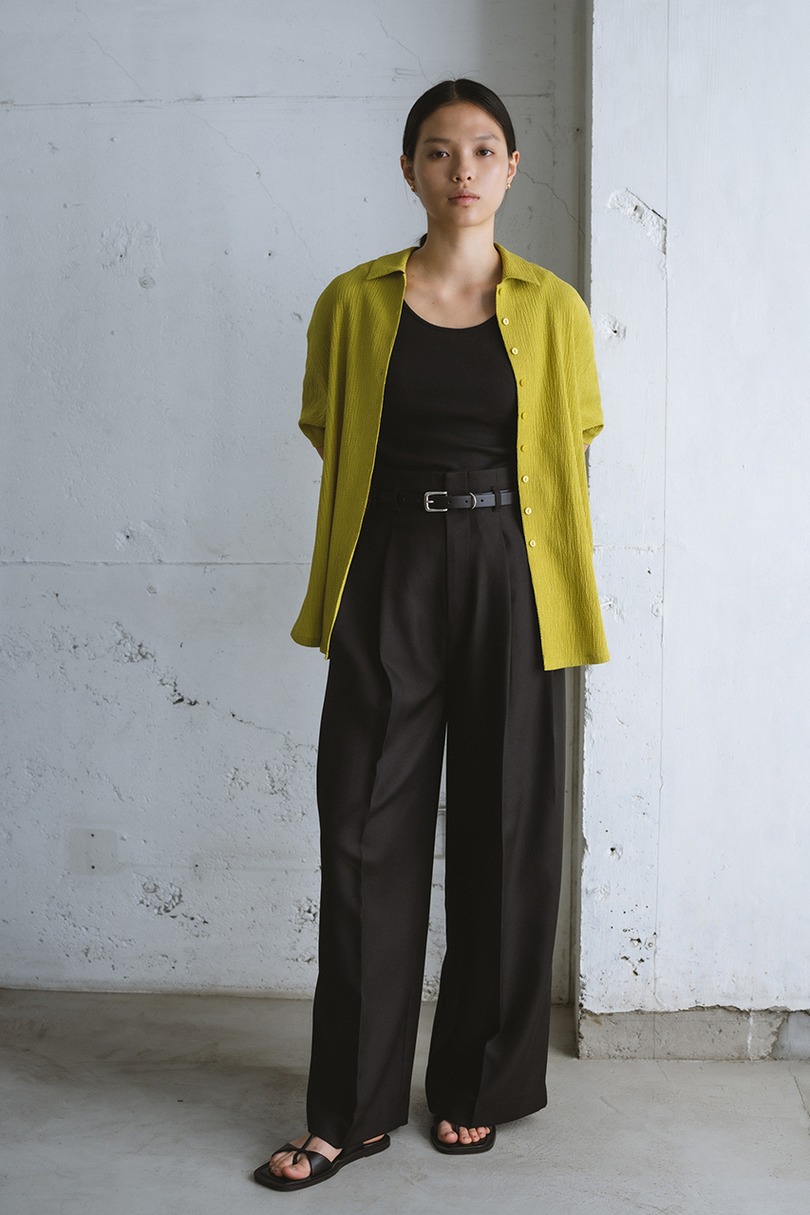 リンクルハーフスリーブシャツ 詳細画像 GRN 3