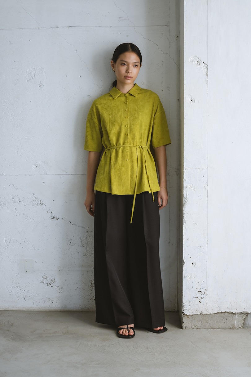 リンクルハーフスリーブシャツ 詳細画像 GRN 6