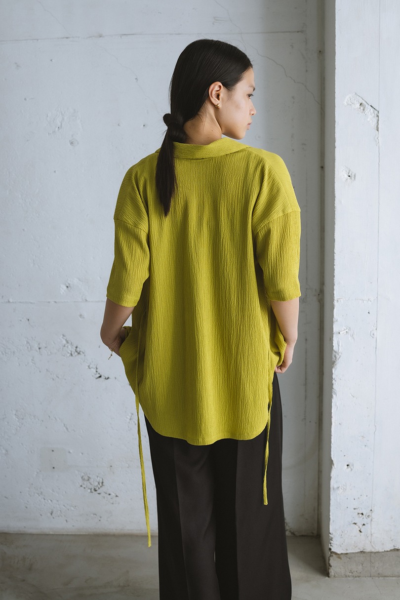 リンクルハーフスリーブシャツ 詳細画像 GRN 9