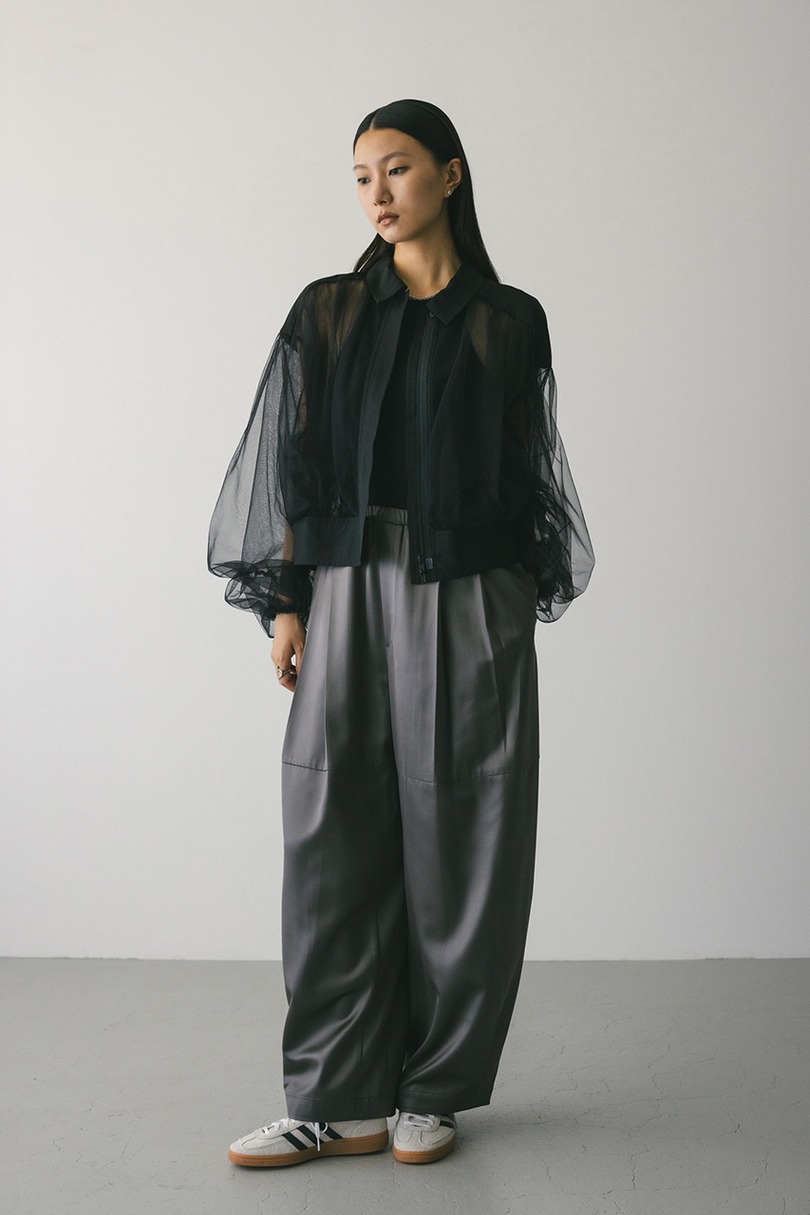 シアーギャザーブルゾン 詳細画像 BLK 3