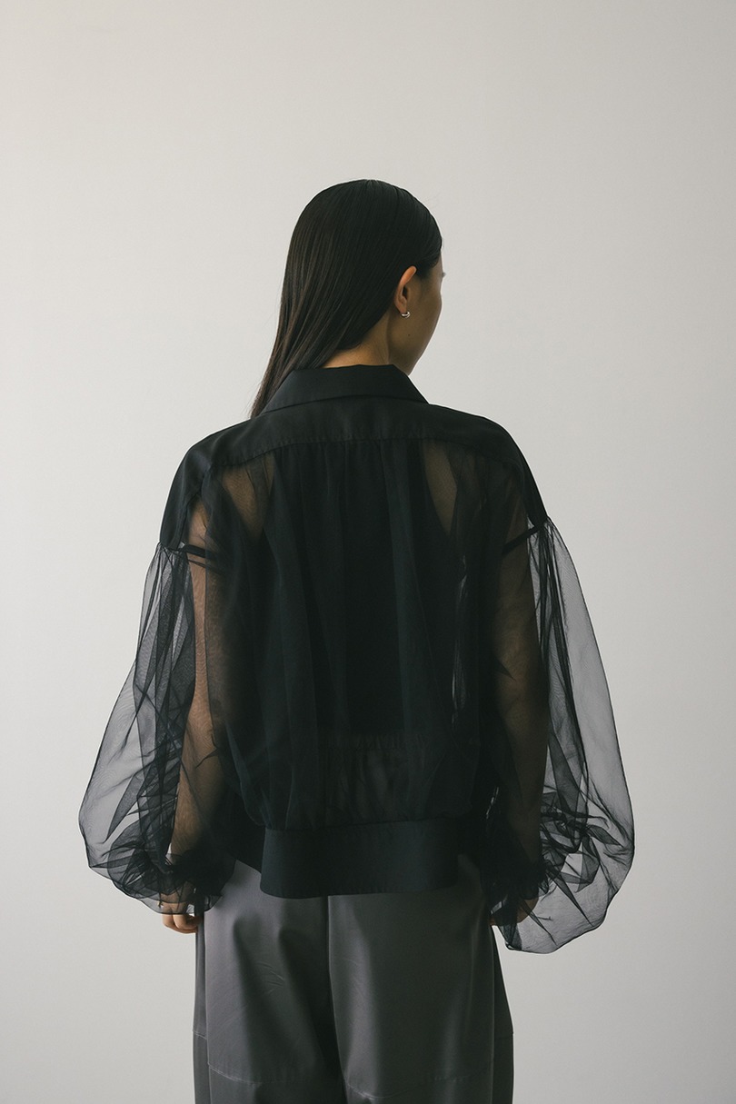 シアーギャザーブルゾン 詳細画像 BLK 6