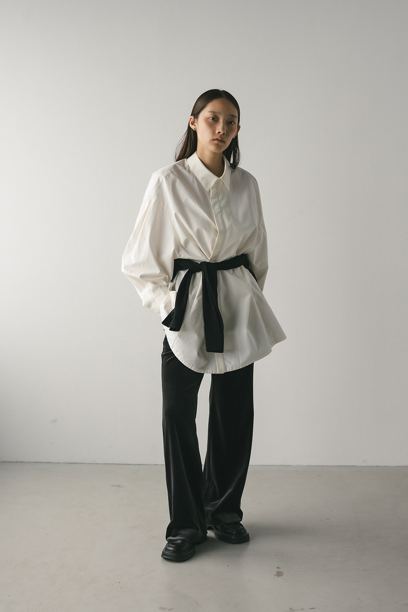 2WAYオーバーサイズシャツ 詳細画像 WHT 2