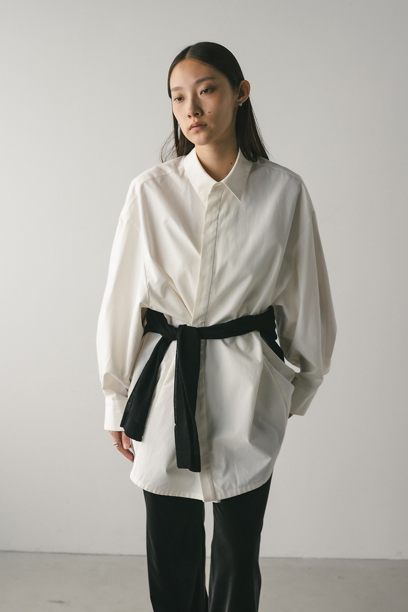 2WAYオーバーサイズシャツ 詳細画像 WHT 3