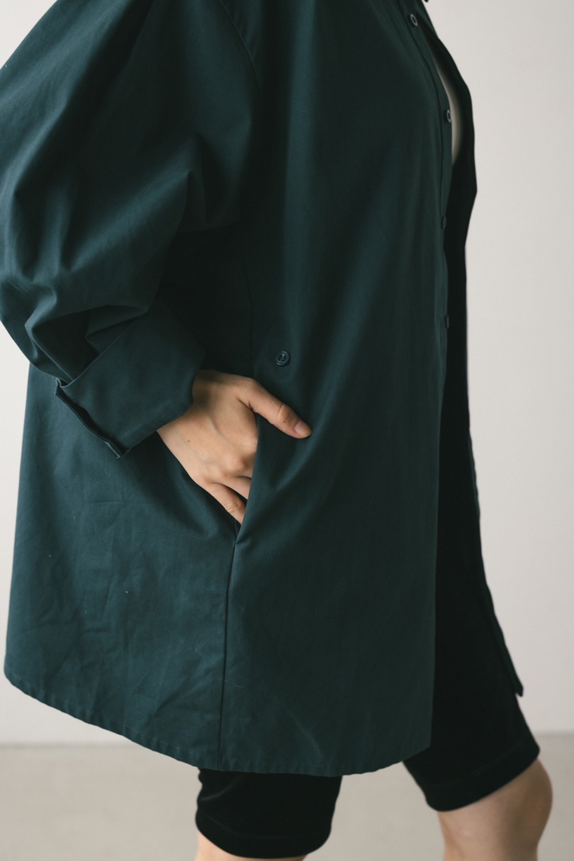 2WAYオーバーサイズシャツ 詳細画像 D/GRN 12