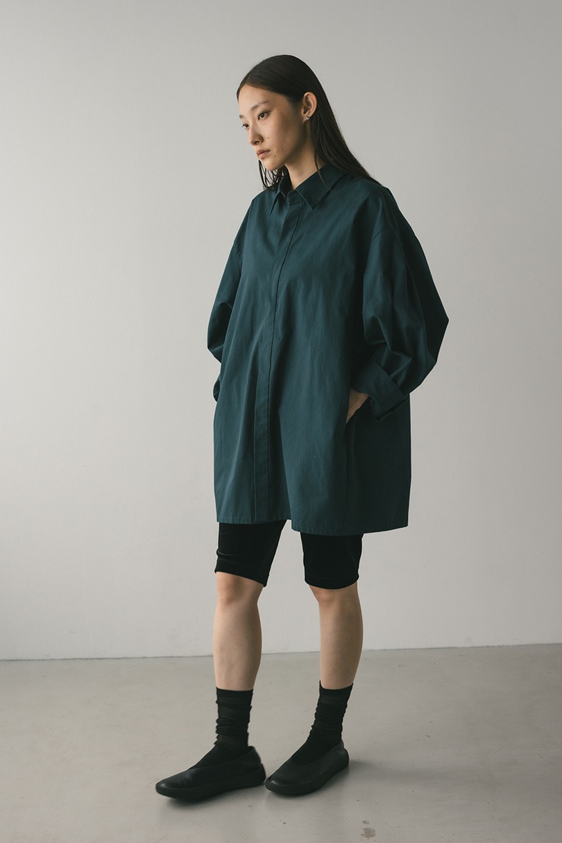 2WAYオーバーサイズシャツ 詳細画像 D/GRN 5