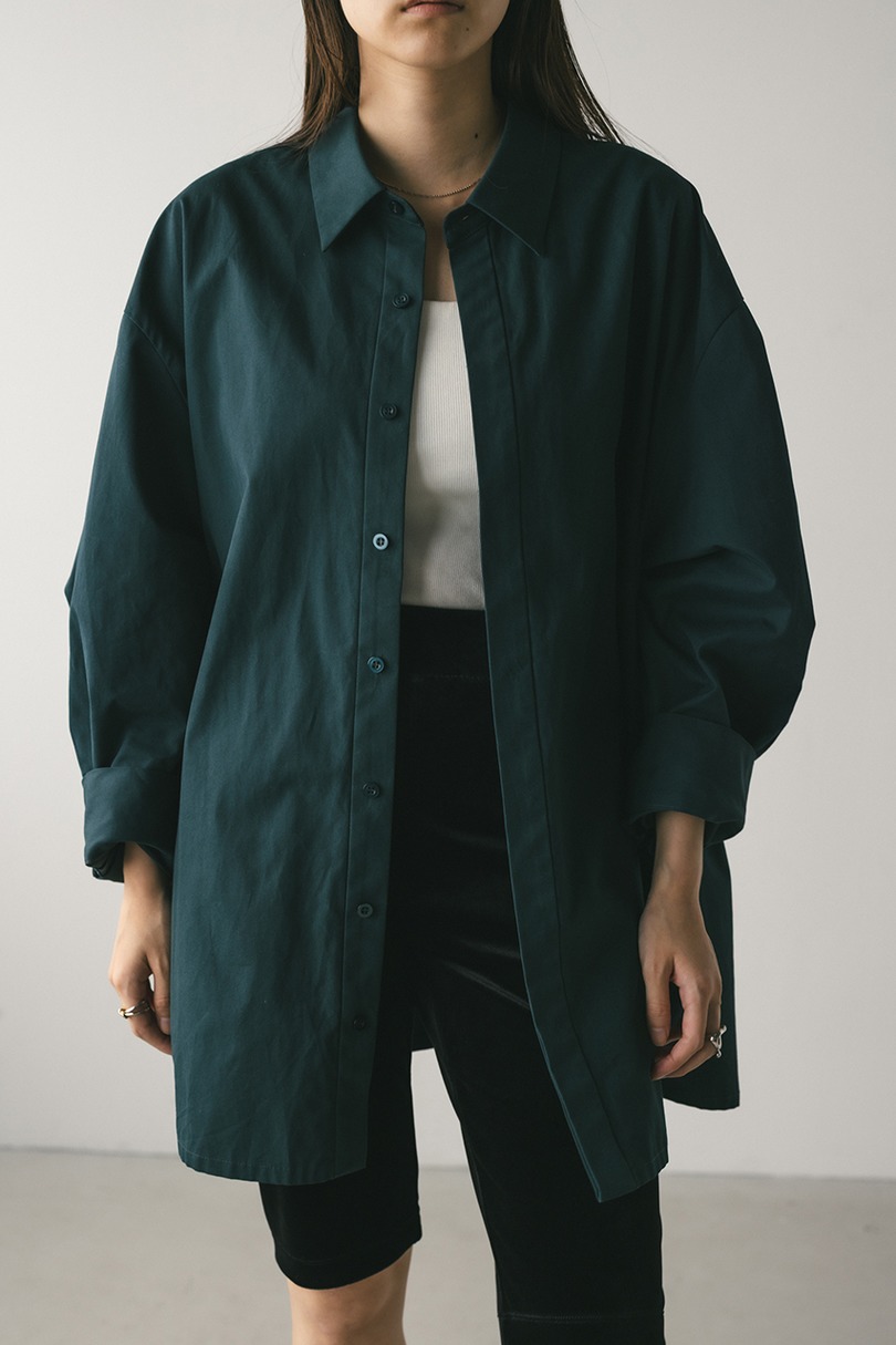 2WAYオーバーサイズシャツ 詳細画像 D/GRN 9