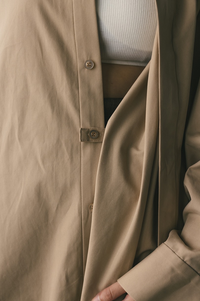 2WAYオーバーサイズシャツ 詳細画像 L/BEG 15