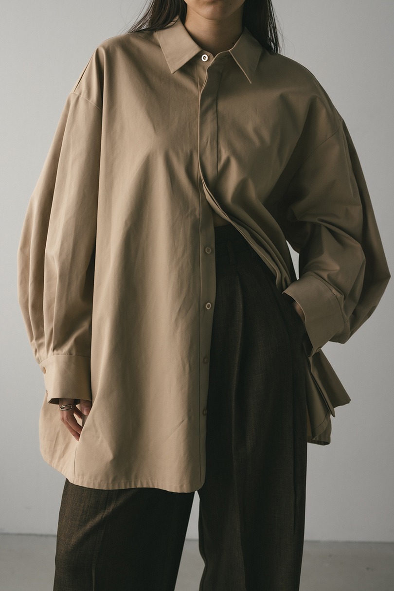 2WAYオーバーサイズシャツ 詳細画像 L/BEG 4