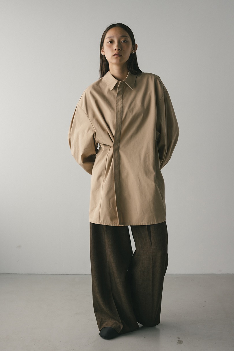 2WAYオーバーサイズシャツ 詳細画像 L/BEG 5