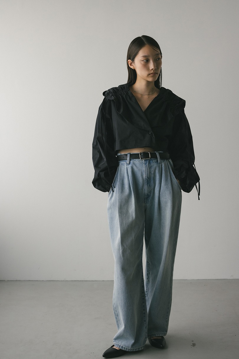 ビックフードショートジャケット 詳細画像 BLK 2