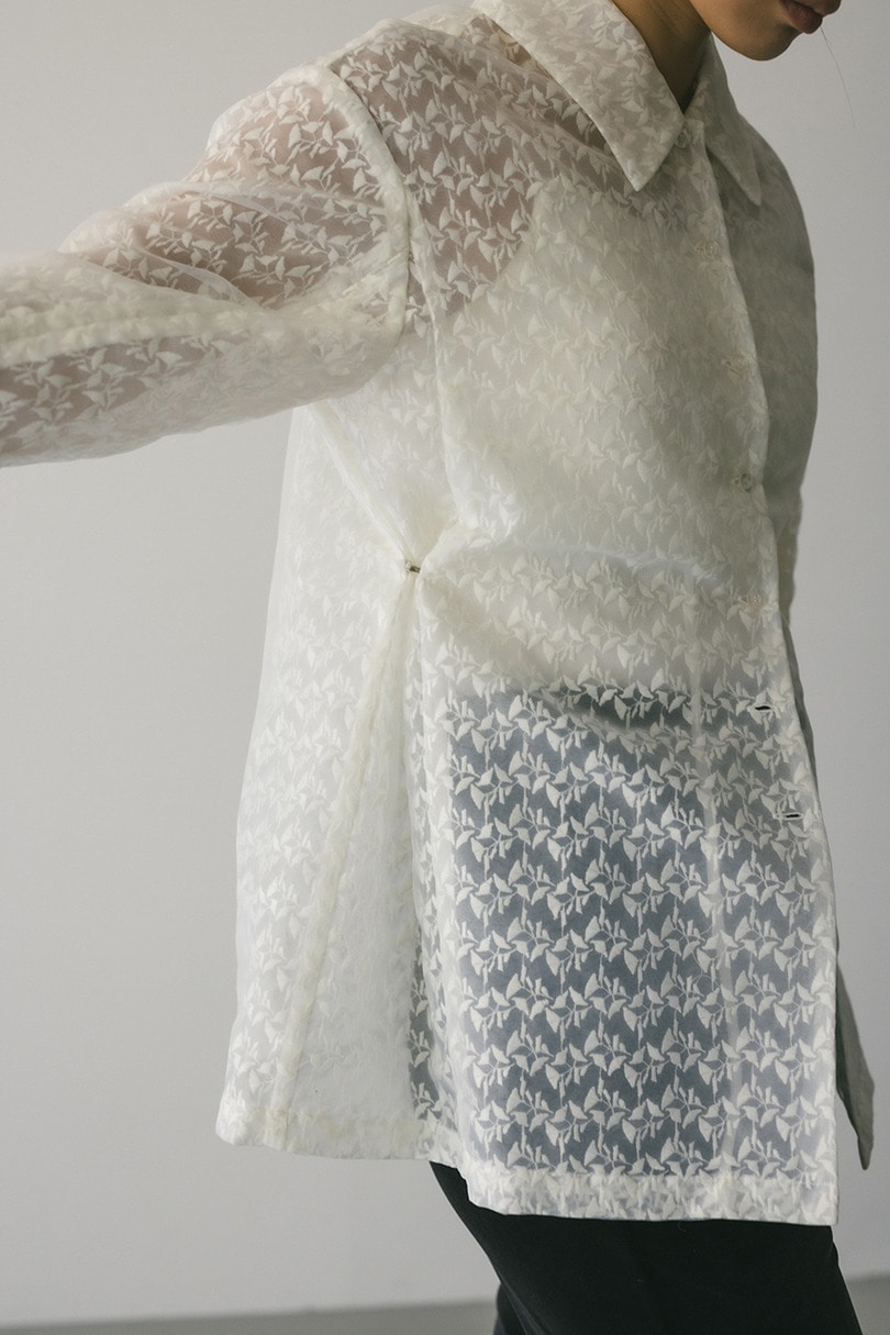 レイヤーレースシャツジャケット 詳細画像 WHT 11