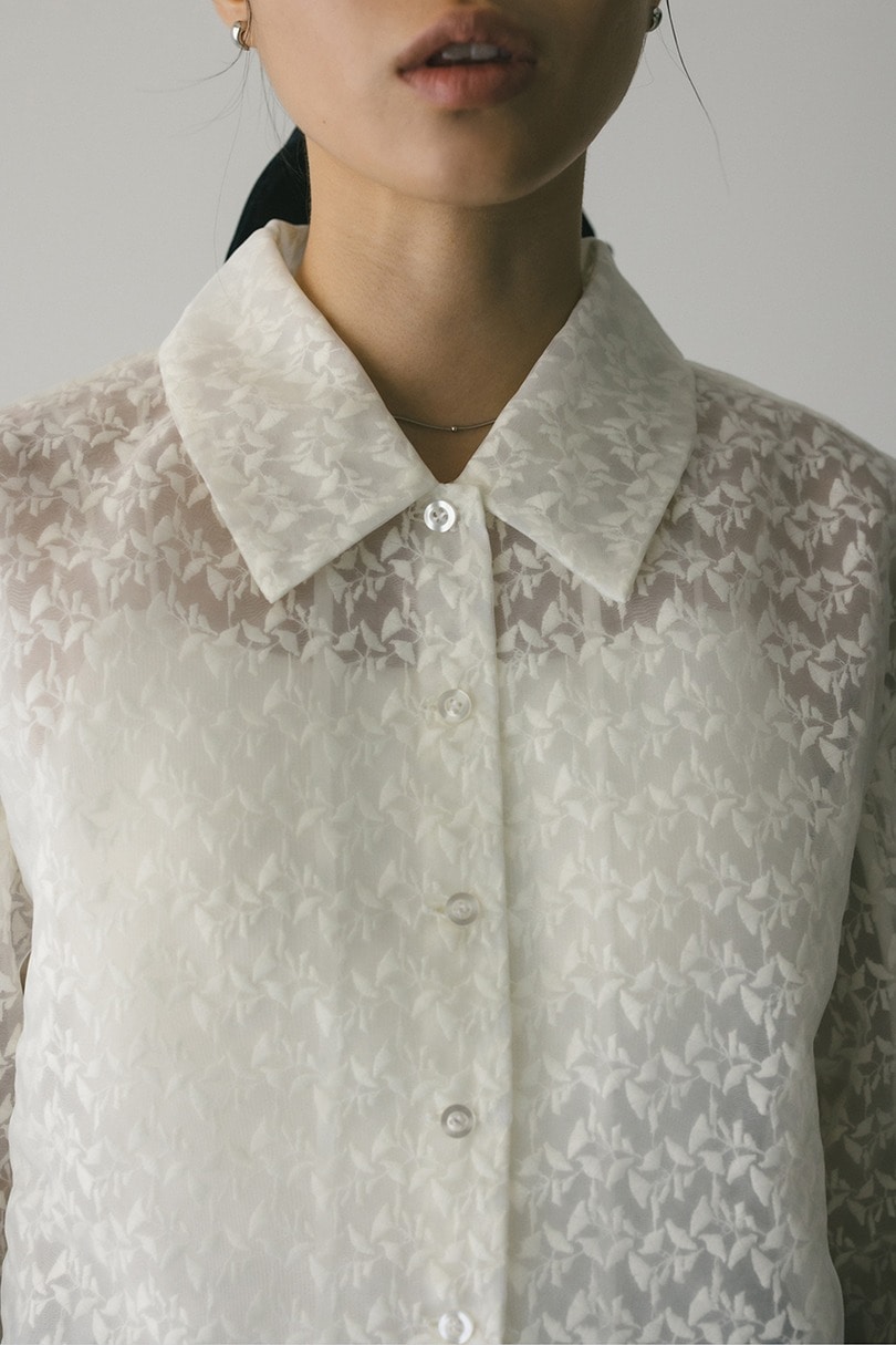 レイヤーレースシャツジャケット 詳細画像 WHT 5