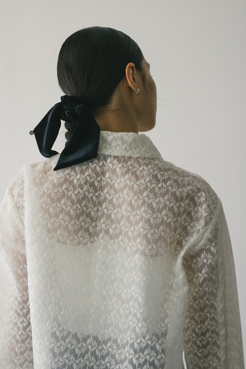 レイヤーレースシャツジャケット 詳細画像 WHT 9