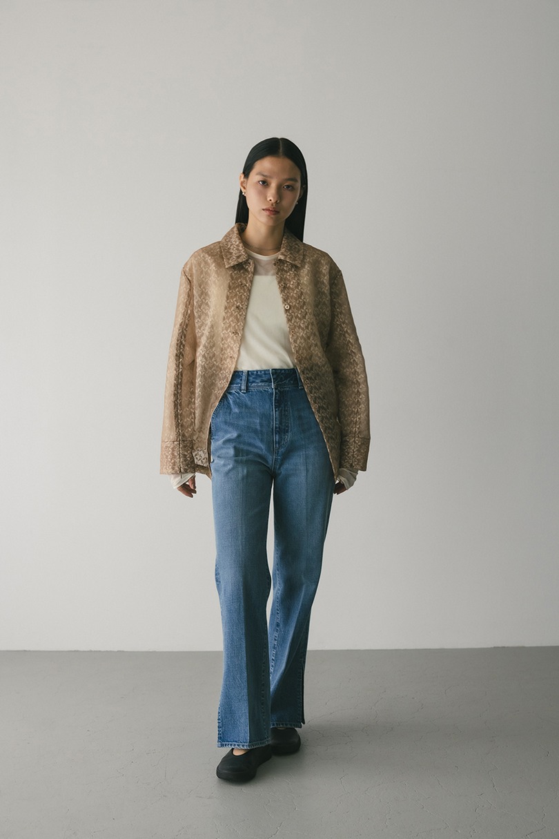 レイヤーレースシャツジャケット 詳細画像 BEG 2