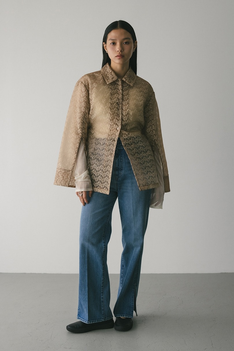 レイヤーレースシャツジャケット 詳細画像 BEG 3