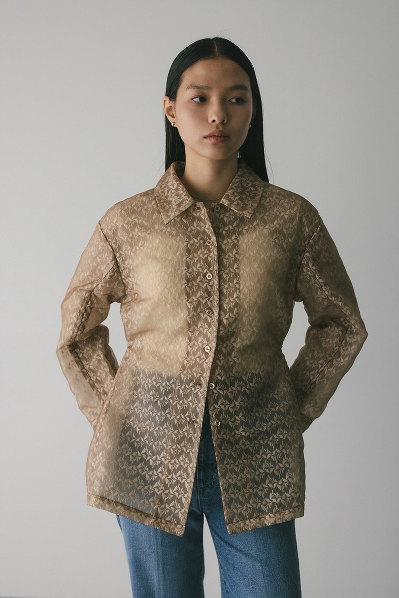 レイヤーレースシャツジャケット 詳細画像 BEG 5