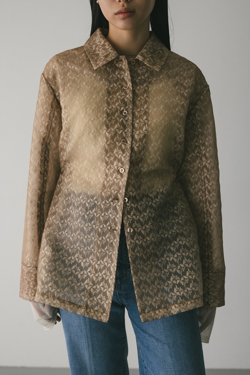 レイヤーレースシャツジャケット 詳細画像 BEG 6