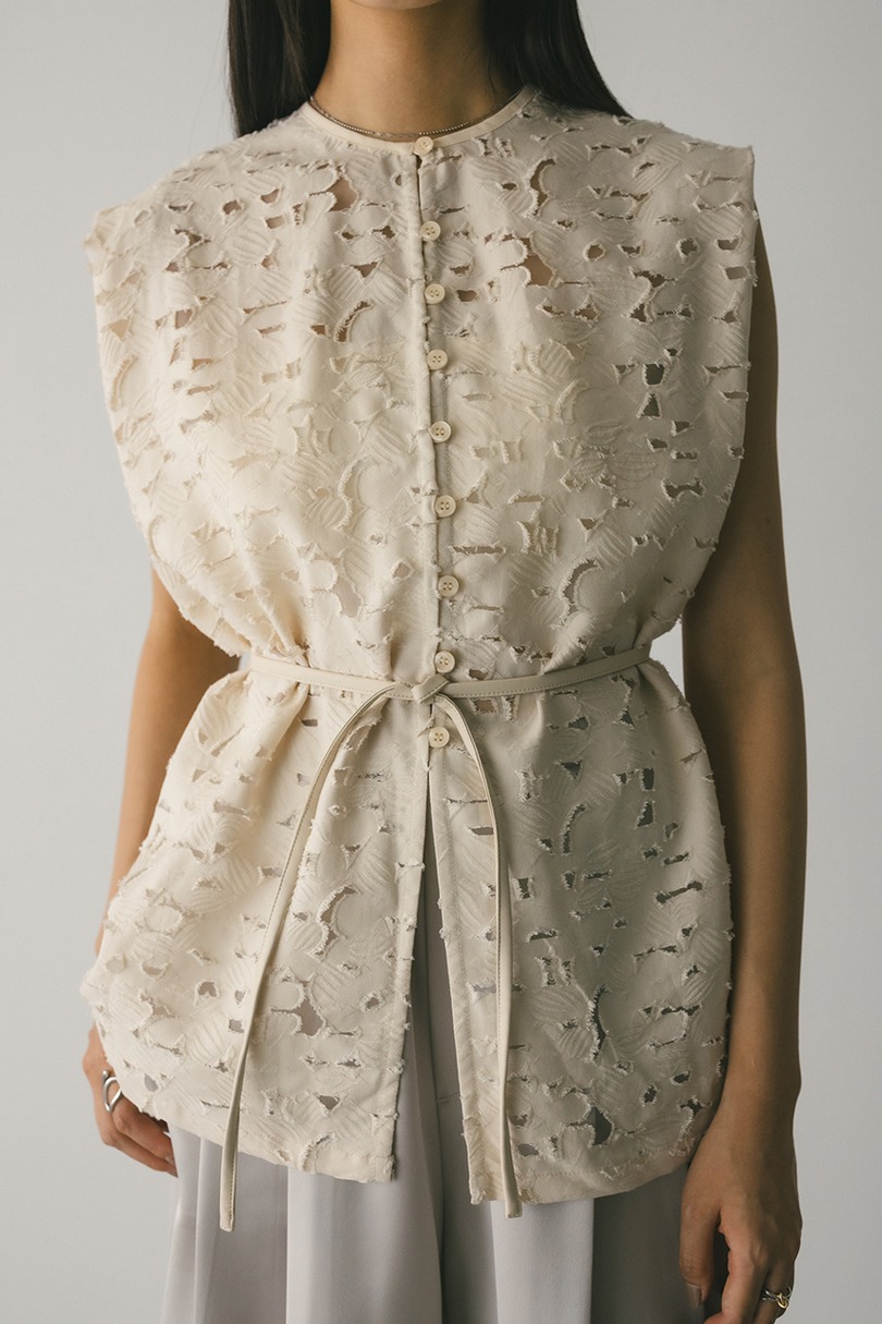 2WAYジャガードチョーカートップ 詳細画像 IVOY 3