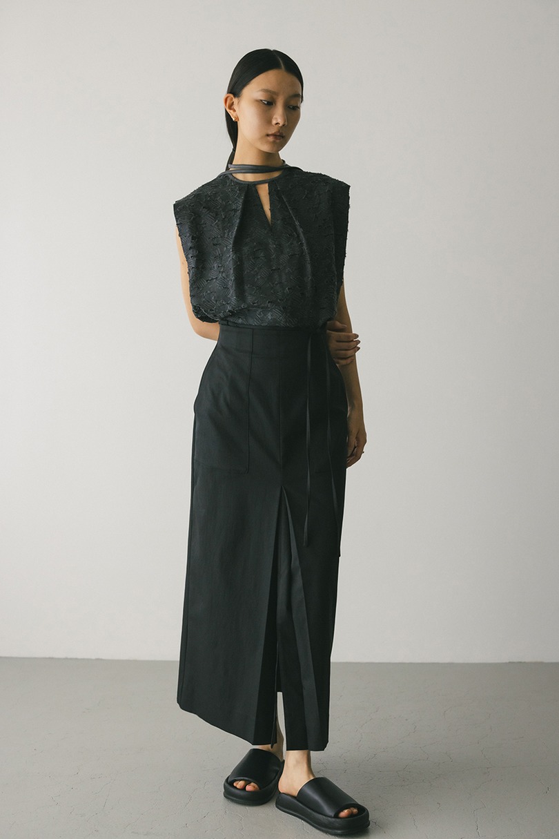 2WAYジャガードチョーカートップ