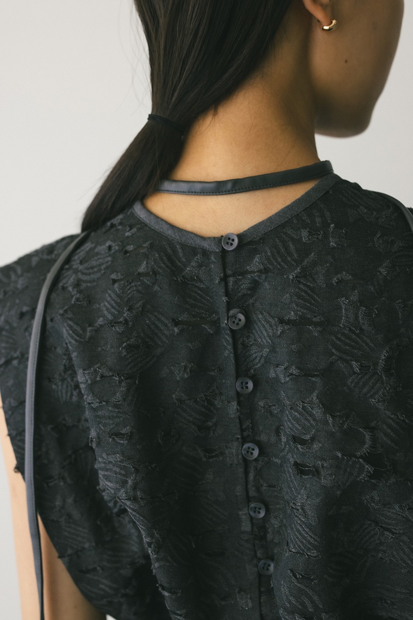 2WAYジャガードチョーカートップ 詳細画像 GRY 10