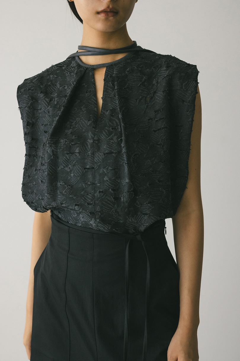 2WAYジャガードチョーカートップ 詳細画像 GRY 3