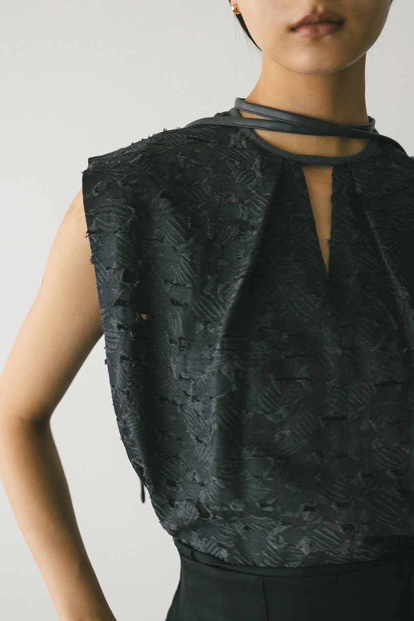 2WAYジャガードチョーカートップ 詳細画像 GRY 4