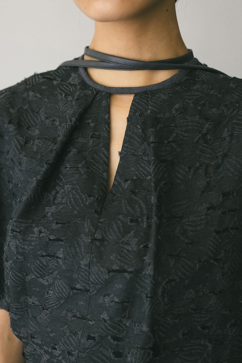 2WAYジャガードチョーカートップ 詳細画像 GRY 5