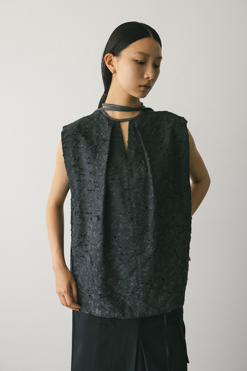 2WAYジャガードチョーカートップ 詳細画像 GRY 7