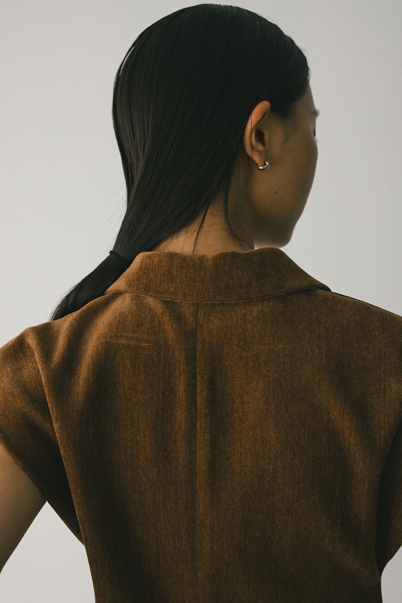 ショルダータックベロアベスト 詳細画像 BRN 10