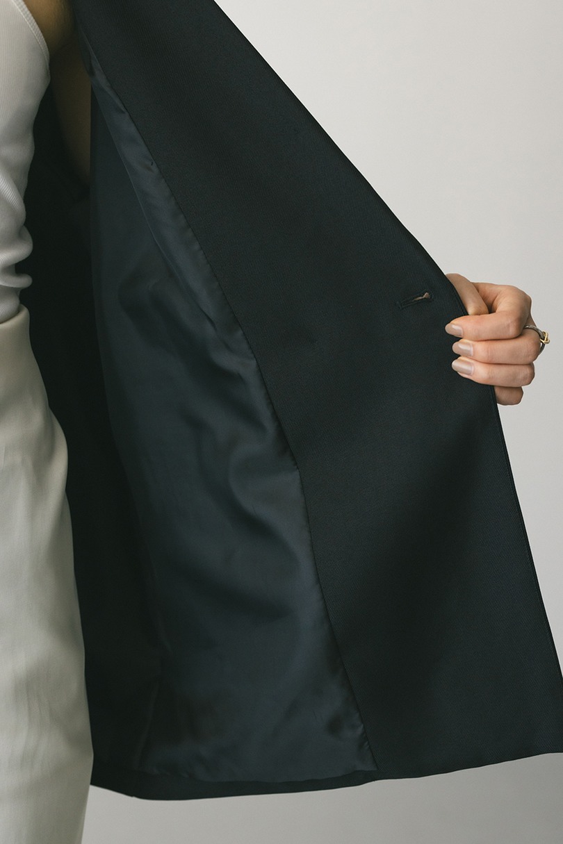 ボクシーダブルテーラードジャケット 詳細画像 BLK 14