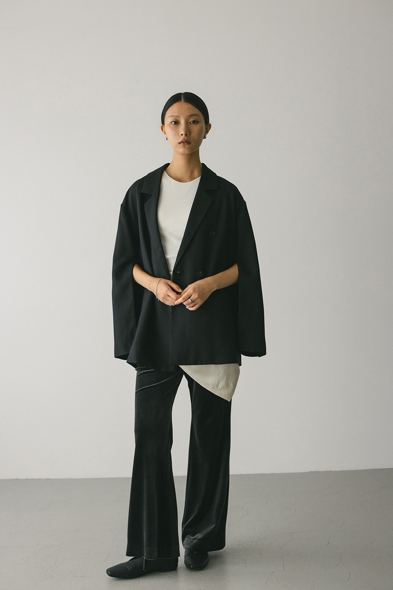 ボクシーダブルテーラードジャケット 詳細画像 BLK 2