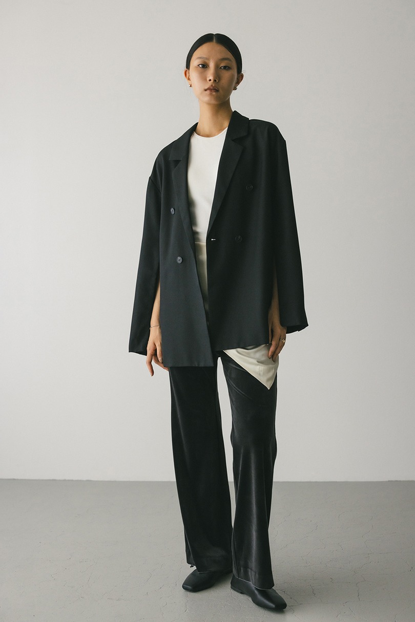 ボクシーダブルテーラードジャケット 詳細画像 BLK 3