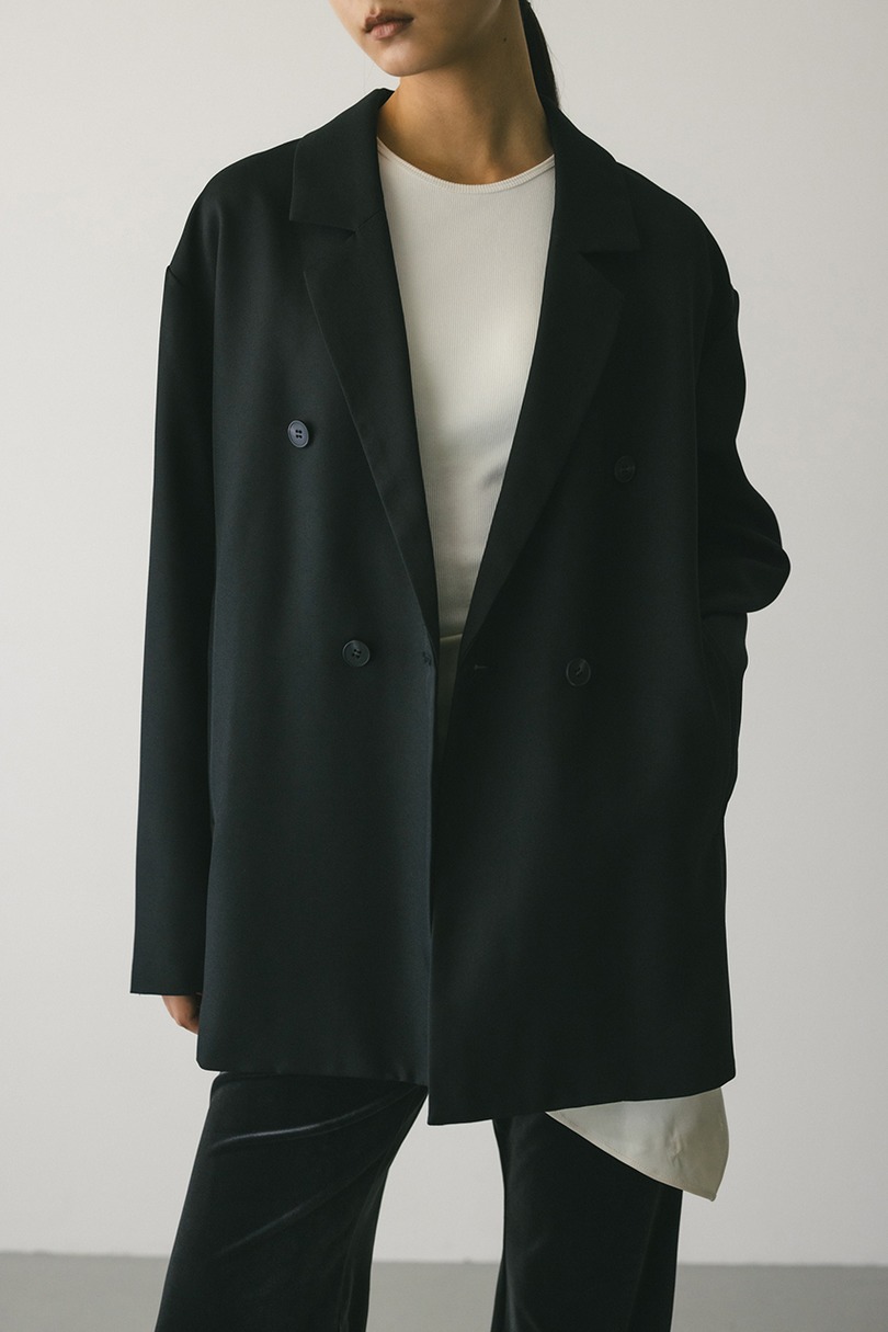 ボクシーダブルテーラードジャケット 詳細画像 BLK 5