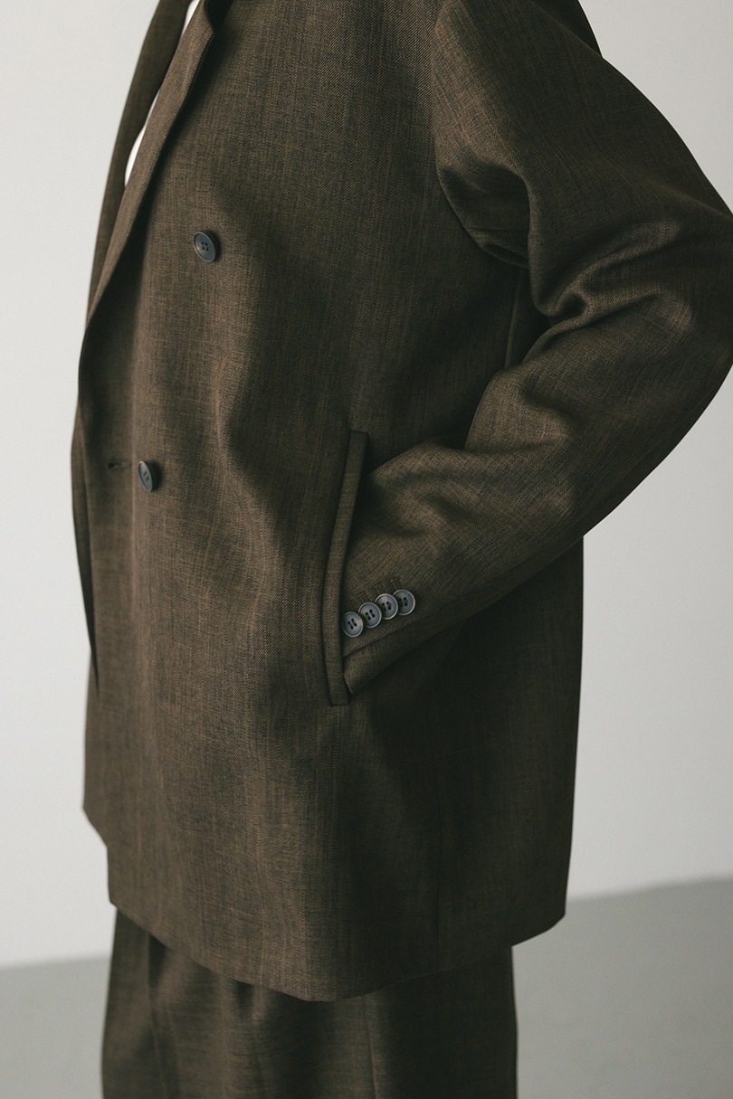 ボクシーダブルテーラードジャケット 詳細画像 BRN 10